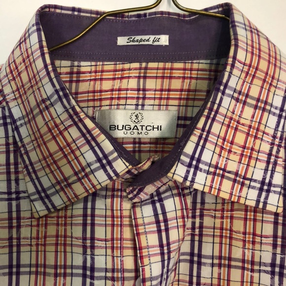 Bugatchi Uomo Shaped Fit Dress Shirt - Picture 2 of 2